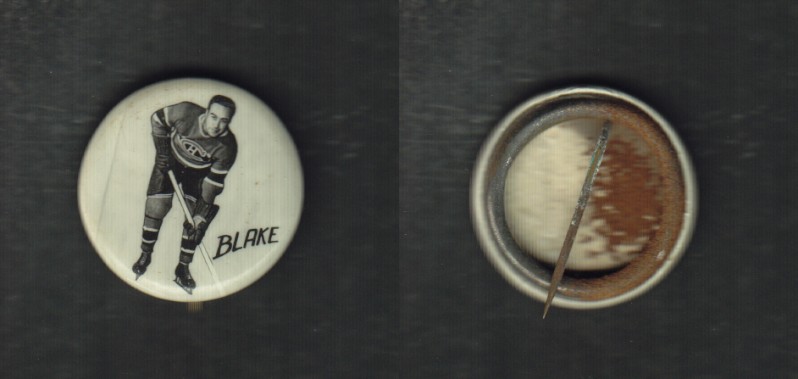 1948 KELLOGG'S PEP CEREAL MONTREAL CANADIENS T. BLAKE PIN BACK BUTTON photo 1948 KELLOGG'S PEP CEREAL MONTREAL CANADIENS T. BLAKE PIN BACK BUTTON photo