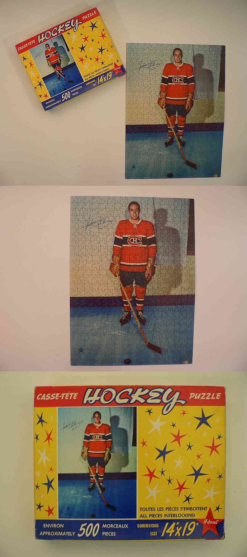 1950'S IDEAL JEAN BELIVEAU PUZZLE & BOX photo 1950'S IDEAL JEAN BELIVEAU PUZZLE & BOX photo