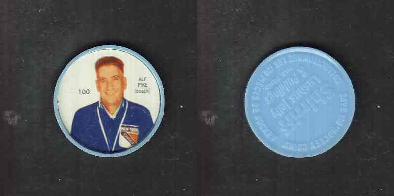 1960-61 SHIRRIFF HOCKEY COIN #100 A. PIKE photo 1960-61 SHIRRIFF HOCKEY COIN #100 A. PIKE photo