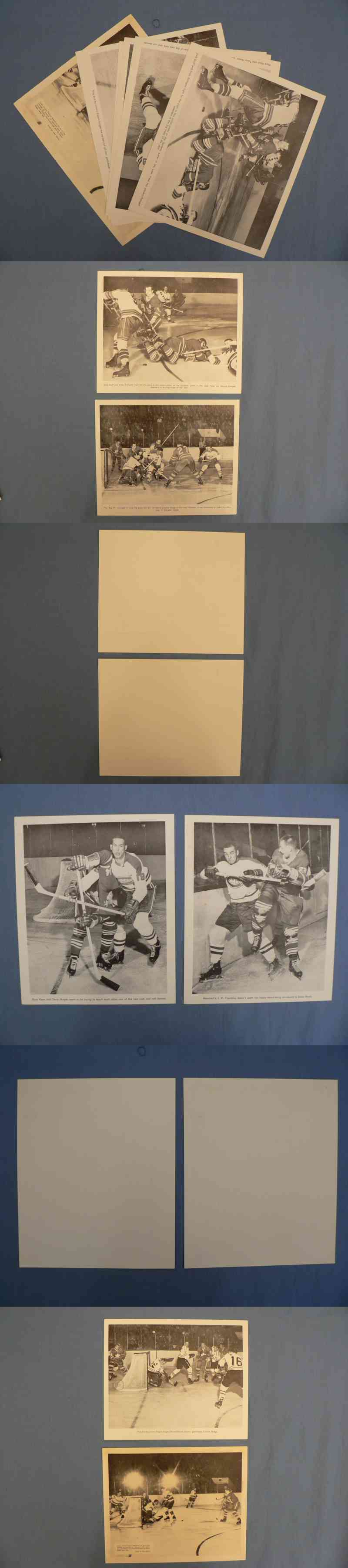 1960' TORONTO MAPLE LEAFS GARDEN PHOTO LOT OF 5 photo