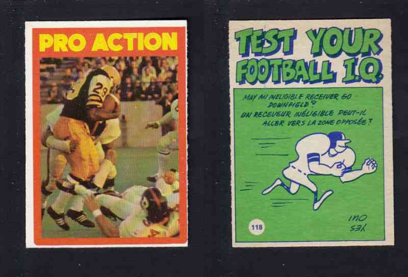 1972 CFL O-PEE-CHEE FOOTBALL CARD #118 PRO ACTION photo 1972 CFL O-PEE-CHEE FOOTBALL CARD #118 PRO ACTION photo