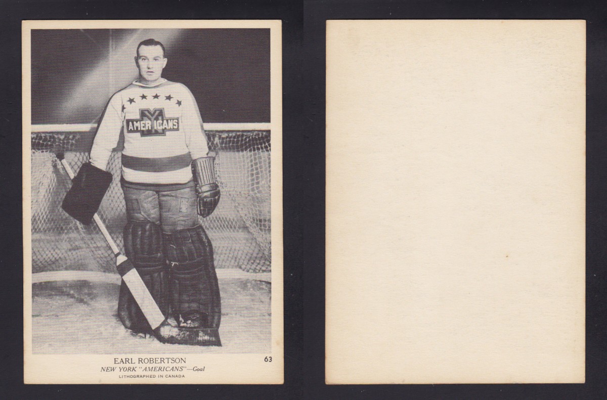 1939-40 O-PEE-CHEE HOCKEY CARD E. ROBERTSON photo 1939-40 O-PEE-CHEE HOCKEY CARD E. ROBERTSON photo