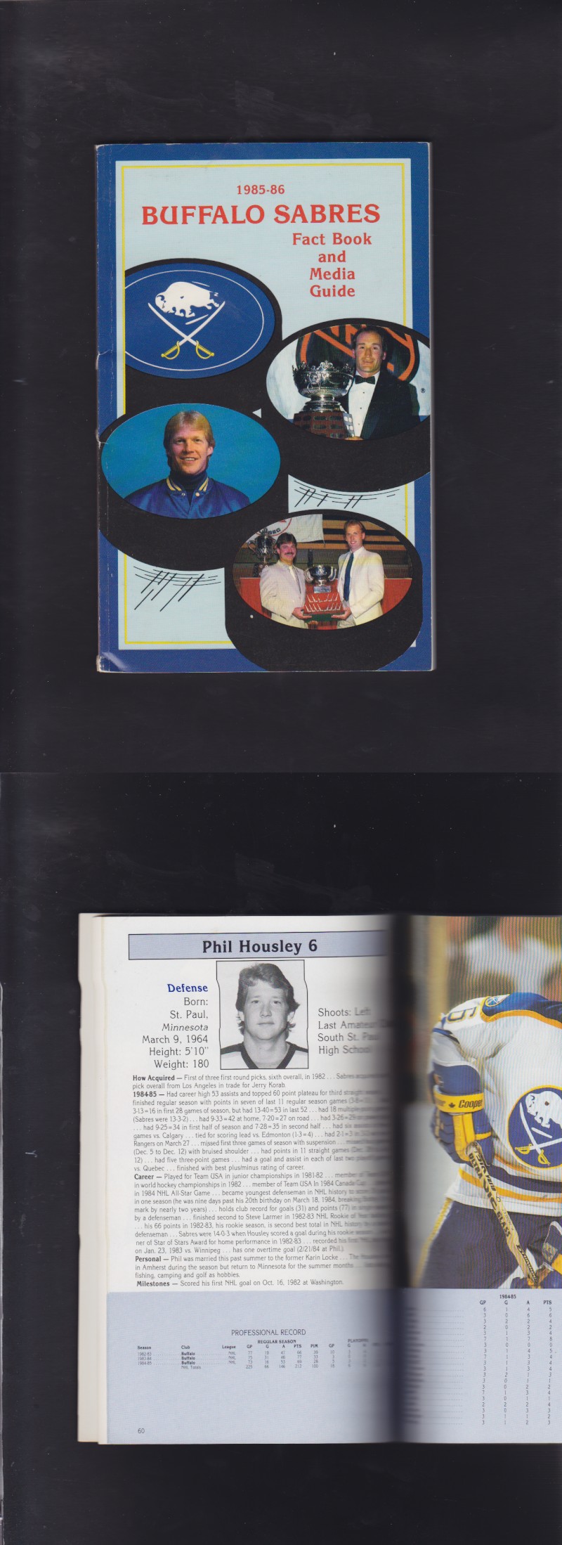1985-86 BUFFALO SABRES YEARBOOK photo 1985-86 BUFFALO SABRES YEARBOOK photo