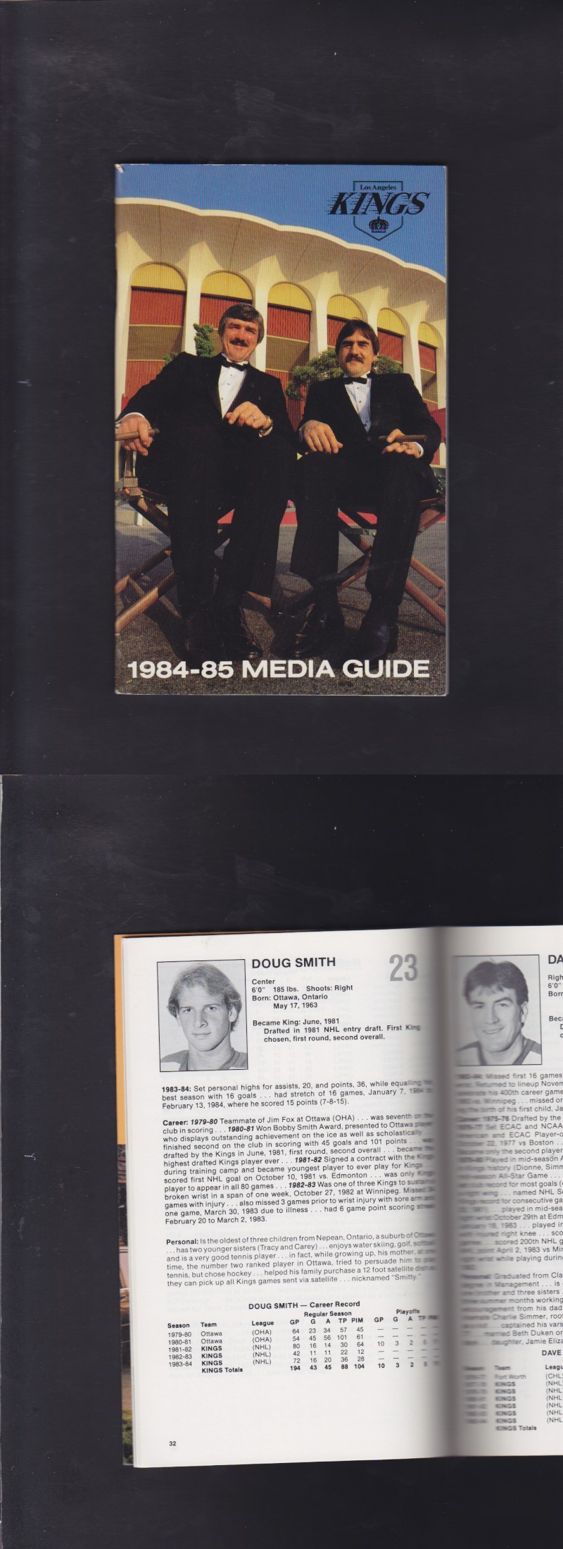 1984-85 LOS ANGELES KINGS YEARBOOK photo 1984-85 LOS ANGELES KINGS YEARBOOK photo