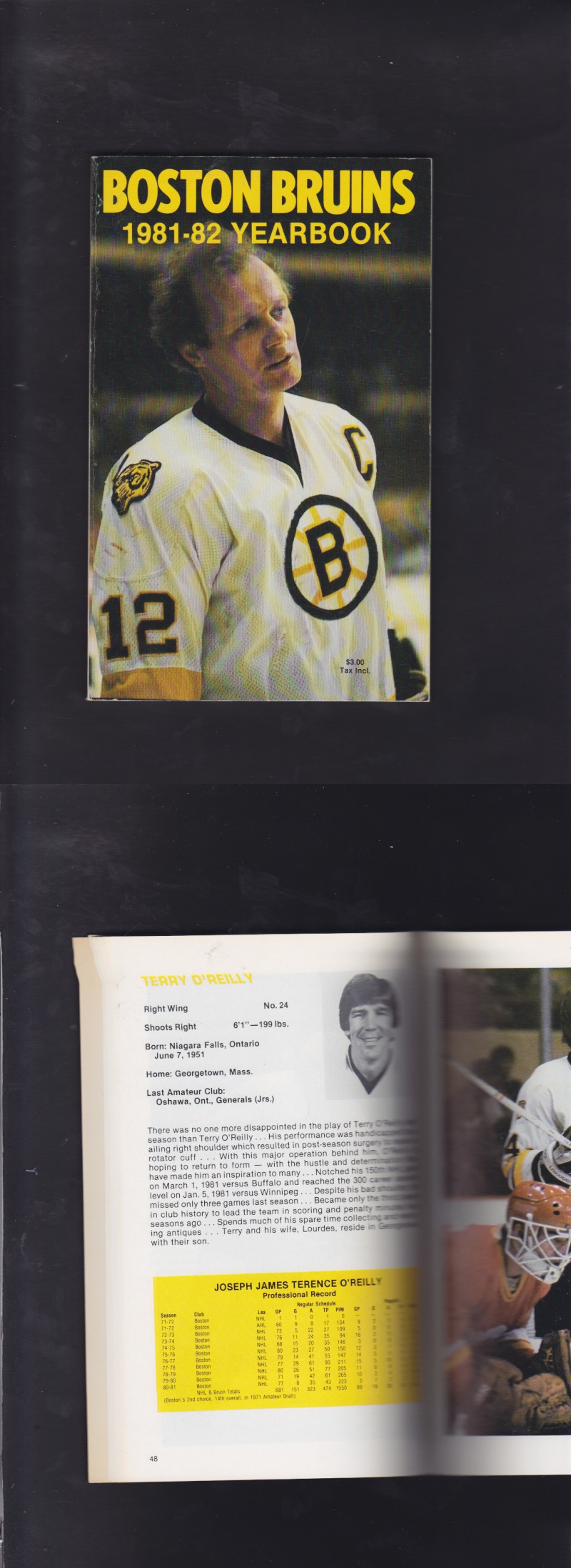 1981-82 BOSTON BRUINS YEARBOOK photo