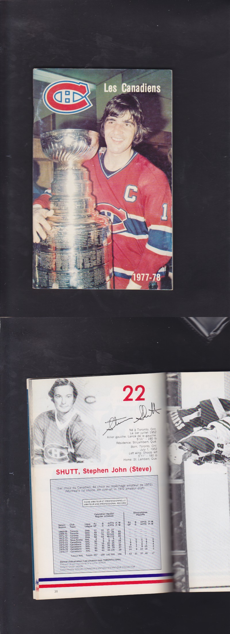 1977-78 MONTREAL CANADIENS YEARBOOK photo 1977-78 MONTREAL CANADIENS YEARBOOK photo