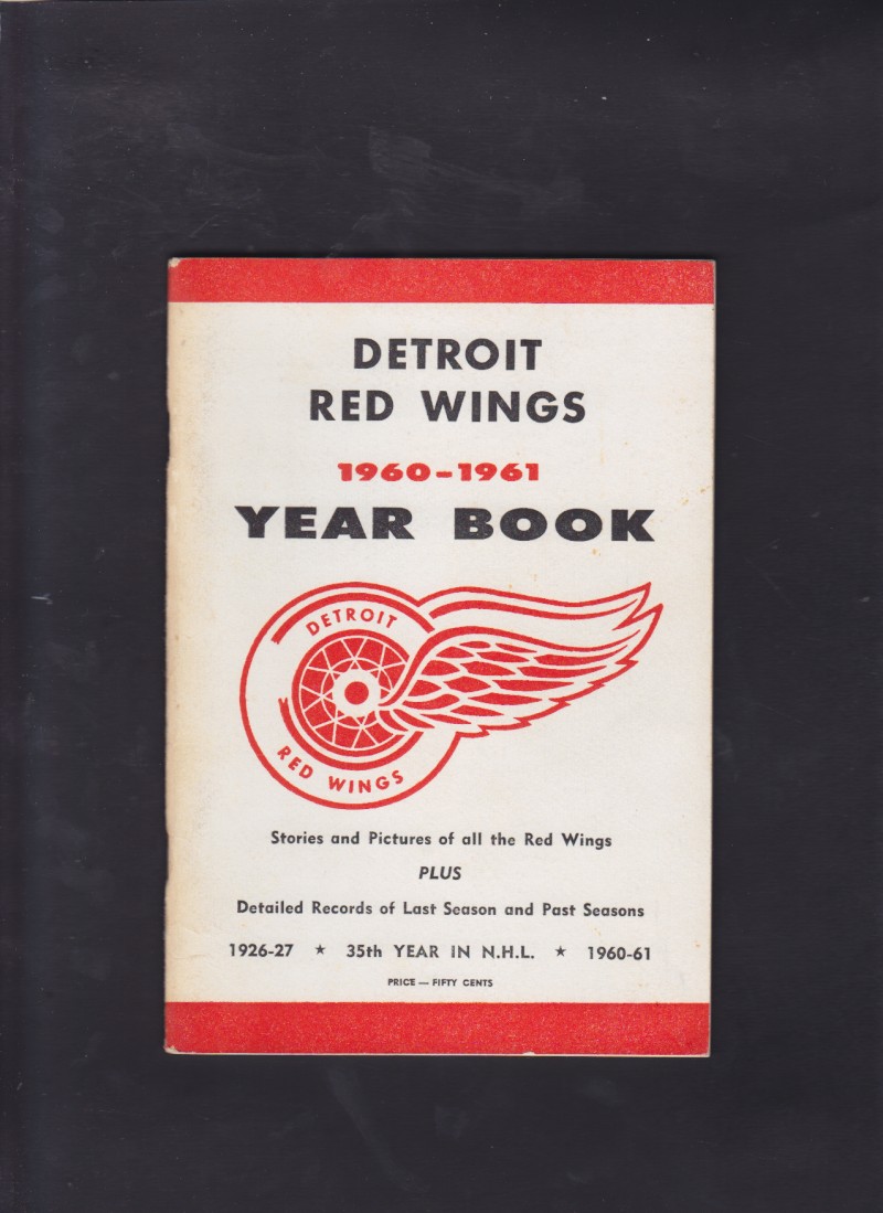 1960-61 DETROIT RED WINGS YEARBOOK photo 1960-61 DETROIT RED WINGS YEARBOOK photo