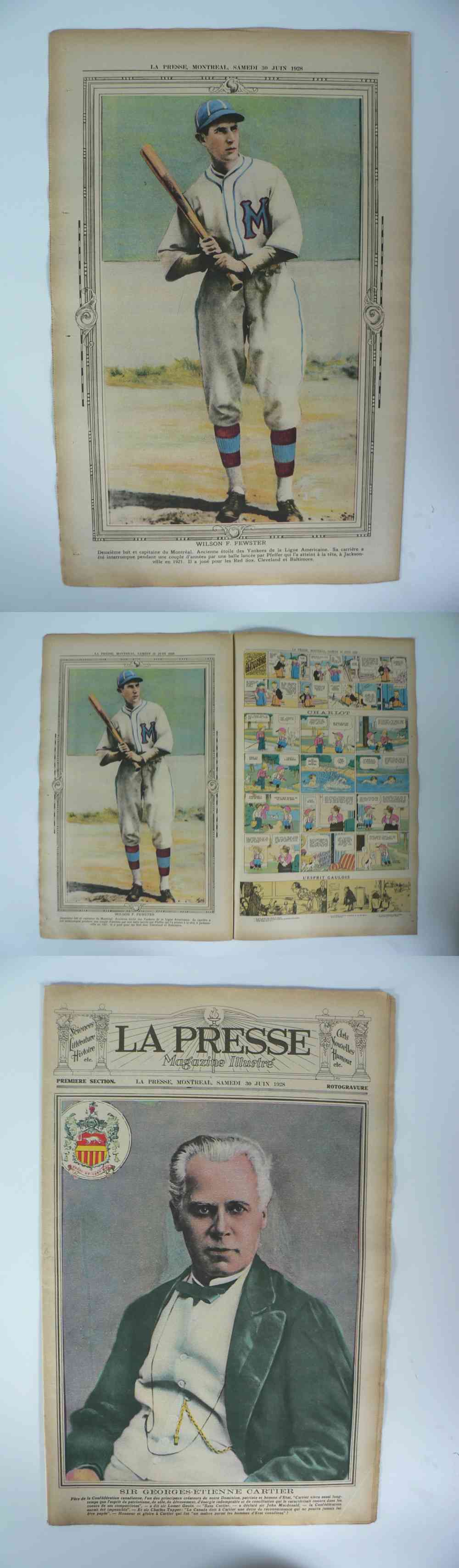1928 LA PRESSE FULL NEWSPAPER INSIDE PHOTO W. FEWSTER photo 1928 LA PRESSE FULL NEWSPAPER INSIDE PHOTO W. FEWSTER photo