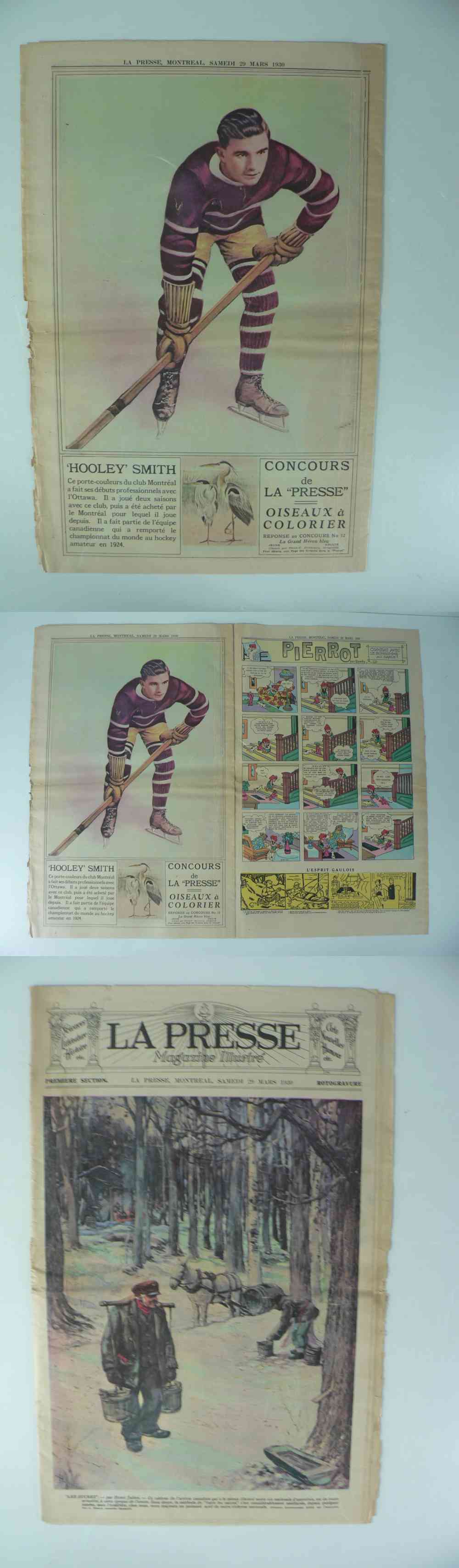 1930 LA PRESSE FULL NEWSPAPER INSIDE PHOTO H. SMITH photo 1930 LA PRESSE FULL NEWSPAPER INSIDE PHOTO H. SMITH photo