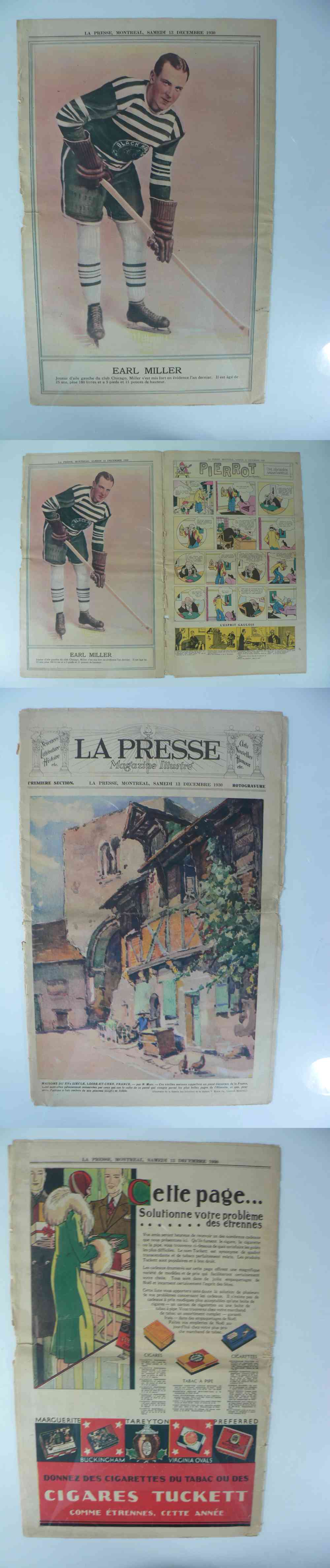 1930 LA PRESSE FULL NEWSPAPER INSIDE PHOTO E. MILLER photo 1930 LA PRESSE FULL NEWSPAPER INSIDE PHOTO E. MILLER photo
