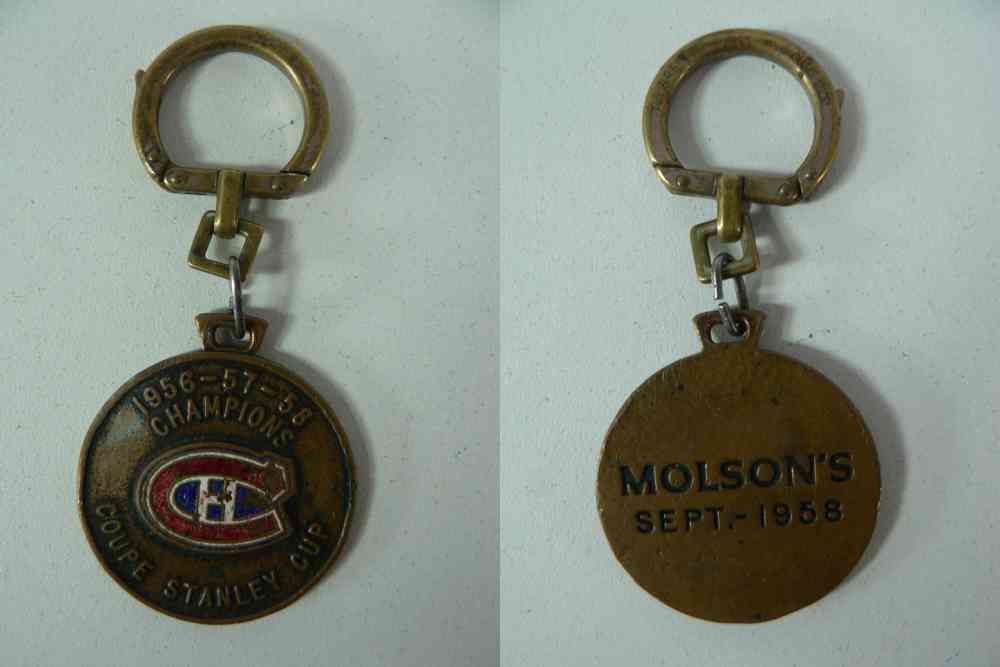 1958 MONTREAL CANADIENS STANLEY CUP KEYCHAIN photo 1958 MONTREAL CANADIENS STANLEY CUP KEYCHAIN photo