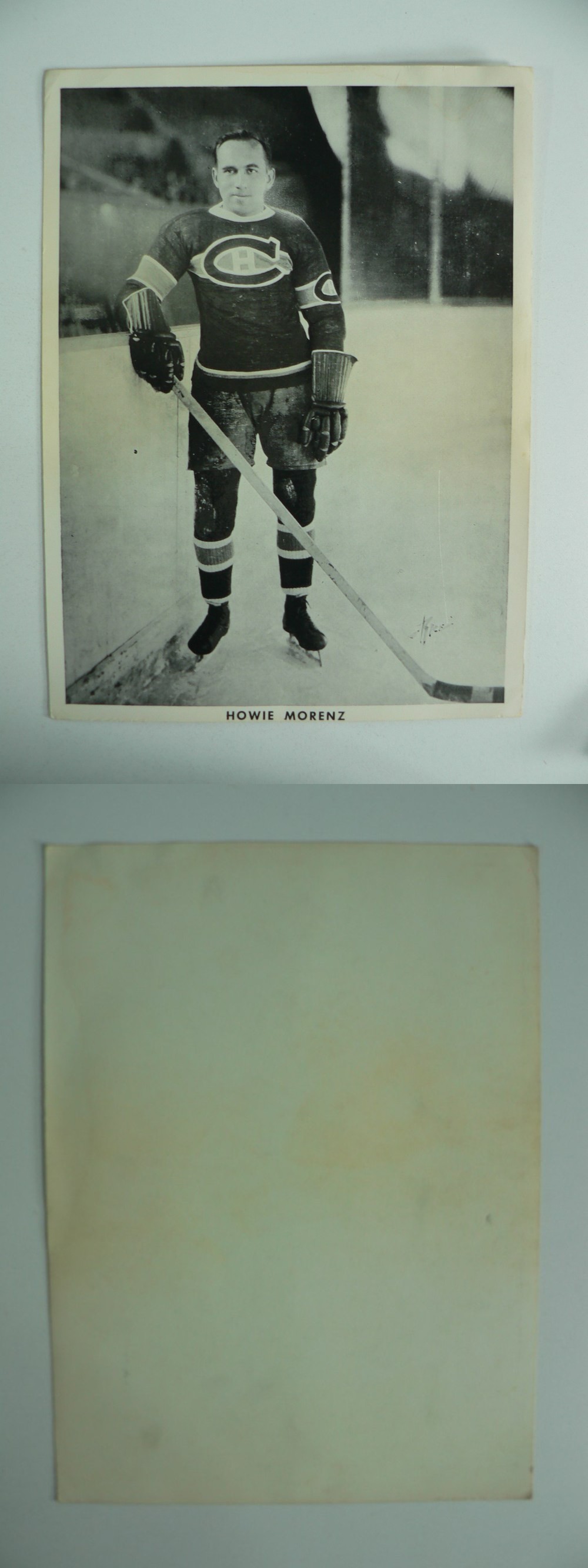 1954-59 BLUELINE PREMIUM PHOTO H. MORENZ photo 1954-59 BLUELINE PREMIUM PHOTO H. MORENZ photo