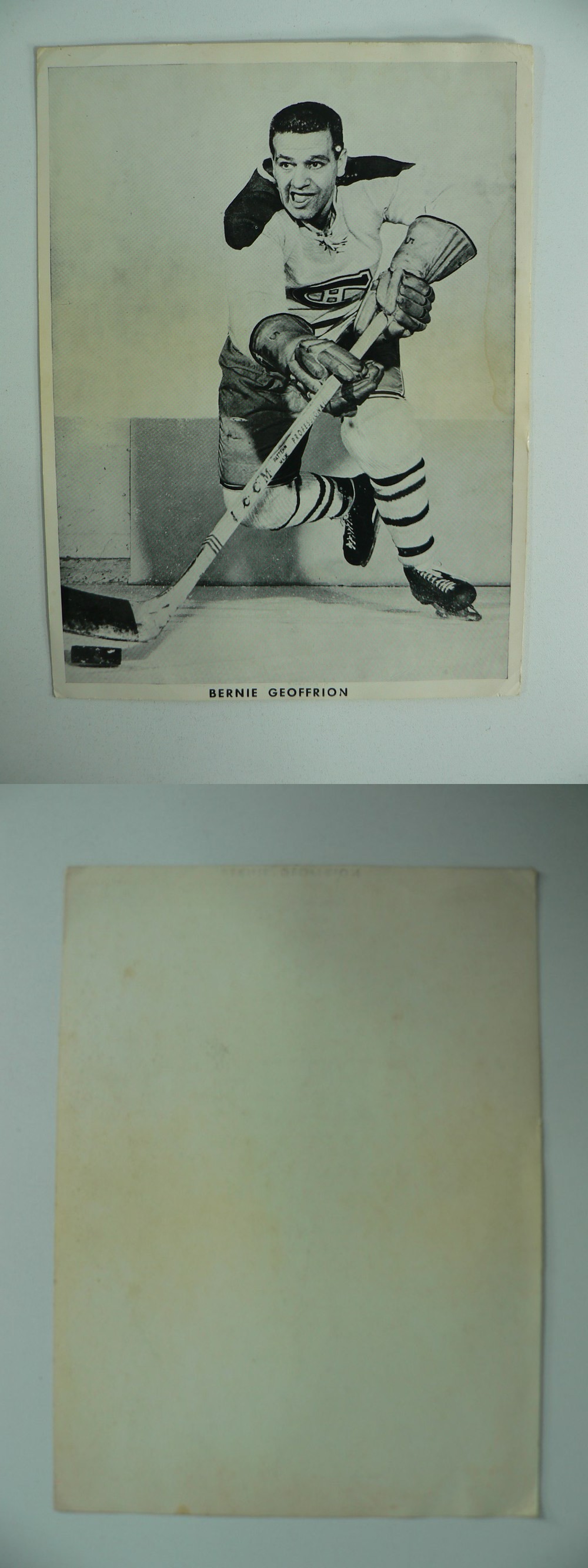 1954-59 BLUELINE PREMIUM PHOTO B. GEOFFRION photo 1954-59 BLUELINE PREMIUM PHOTO B. GEOFFRION photo