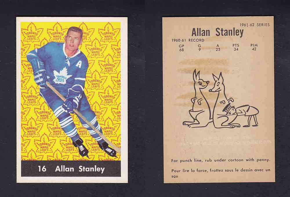 1961-62 PARKHURST HOCKEY CARD #16 A. STANLEY photo 1961-62 PARKHURST HOCKEY CARD #16 A. STANLEY photo