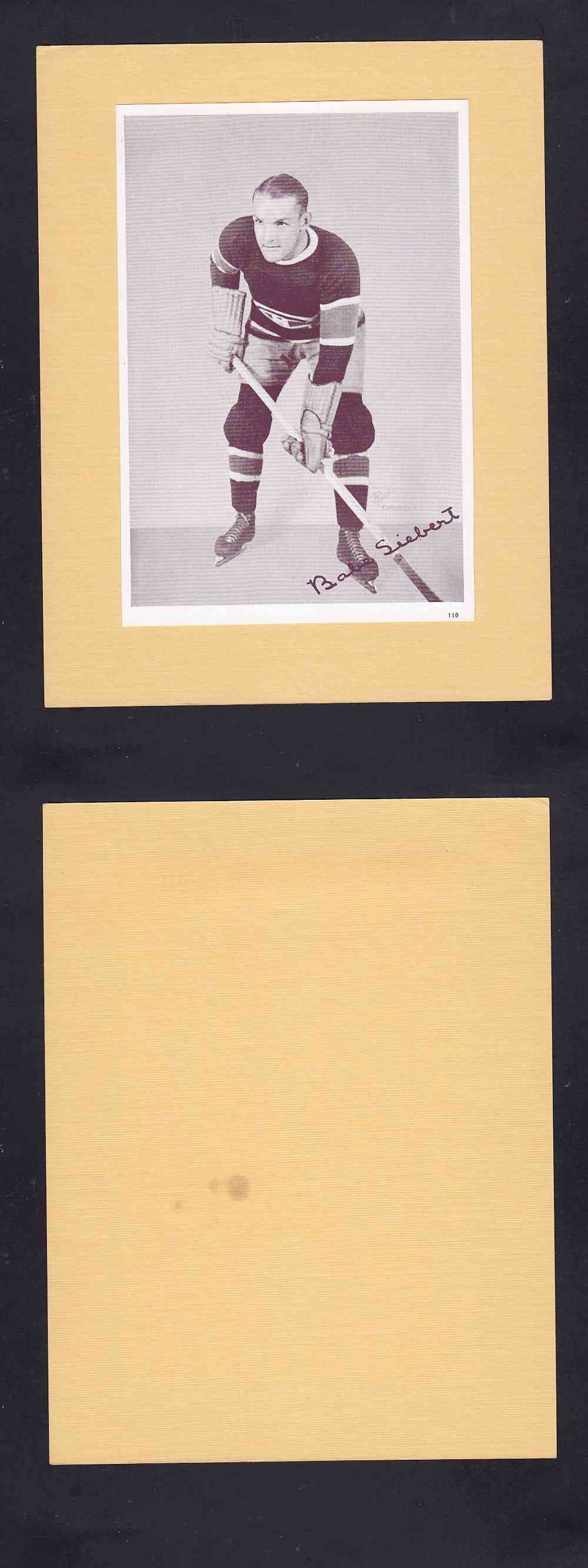 1935-40 CROWN BRAND PHOTO #110 B. SIEBERT photo 1935-40 CROWN BRAND PHOTO #110 B. SIEBERT photo