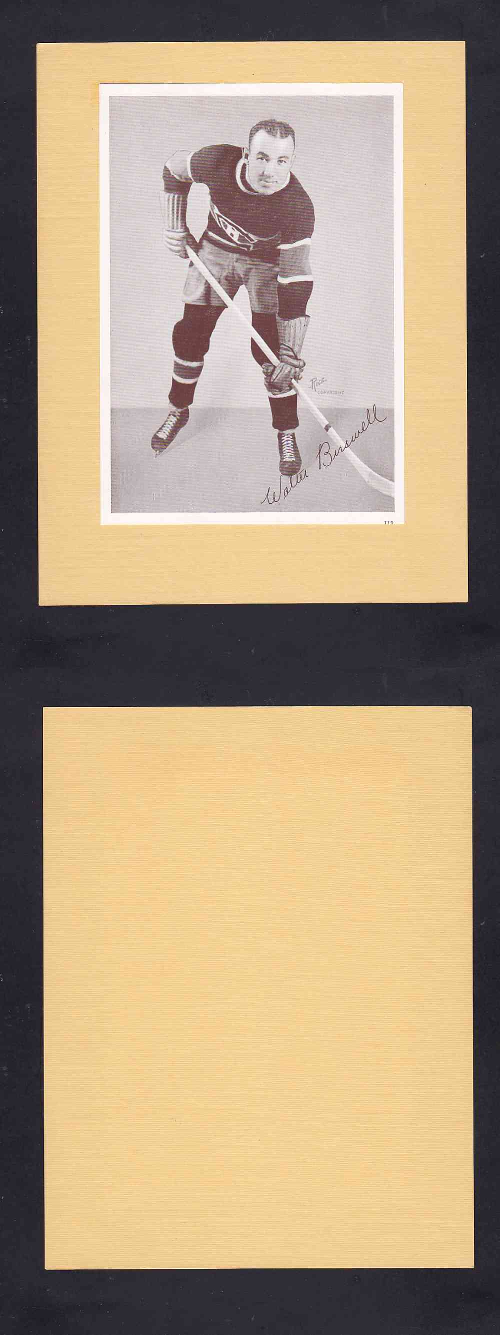 1935-40 CROWN BRAND PHOTO #113 W. BUSWELL photo 1935-40 CROWN BRAND PHOTO #113 W. BUSWELL photo
