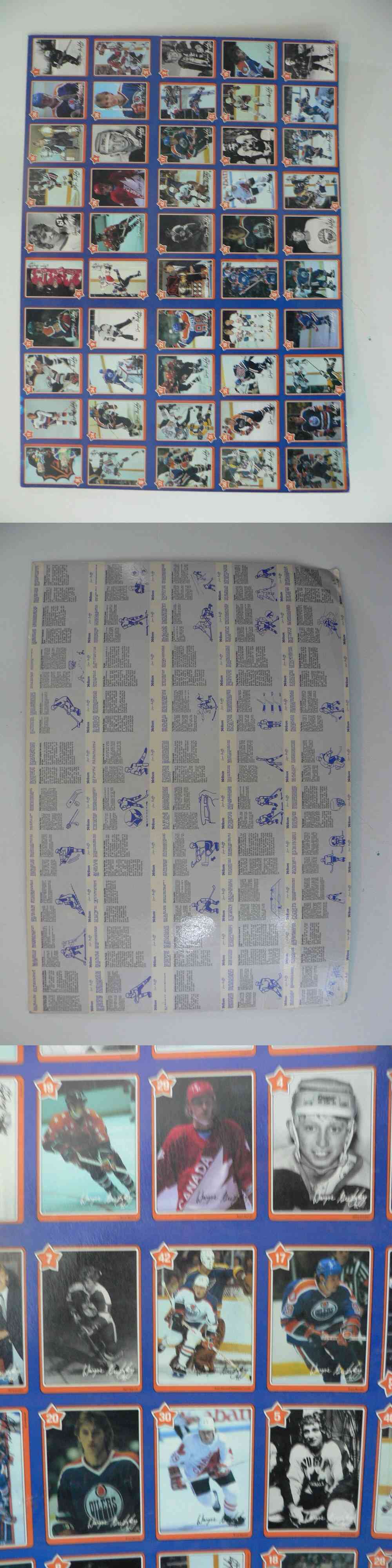 1982-83 NEILSON WAYNE GRETZKY CARD FULL SET UNCUT SHEET photo 1982-83 NEILSON WAYNE GRETZKY CARD FULL SET UNCUT SHEET photo