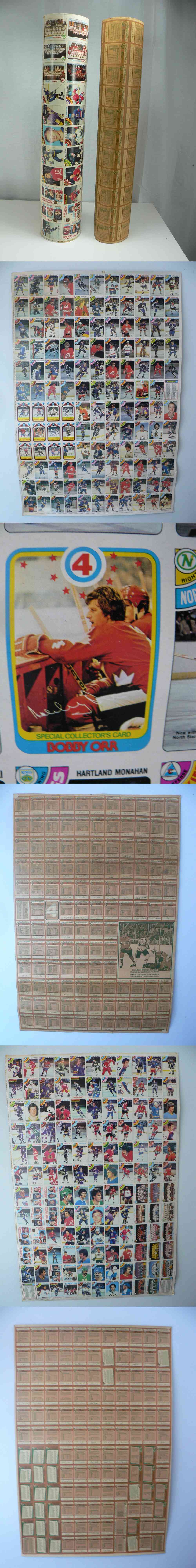 1978-79 O-PEE-CHEE HOCKEY CARD NEAR SET UNCUT SHEET 2/3 photo 1978-79 O-PEE-CHEE HOCKEY CARD NEAR SET UNCUT SHEET 2/3 photo