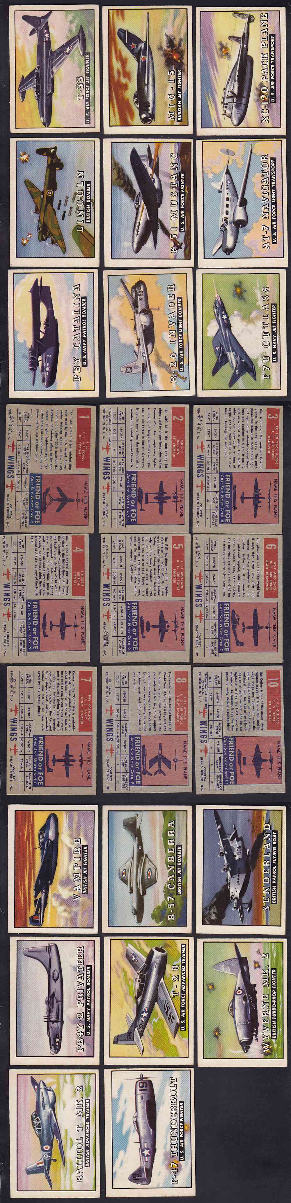 1952 TOPPS WINGS CARD FULL SET 200/200 photo 1952 TOPPS WINGS CARD FULL SET 200/200 photo
