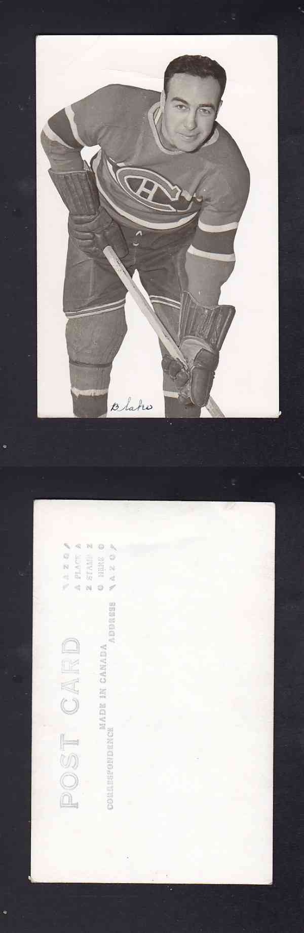 1940'S MONTREAL CANADIENS POST CARD T. BLAKE photo 1940'S MONTREAL CANADIENS POST CARD T. BLAKE photo
