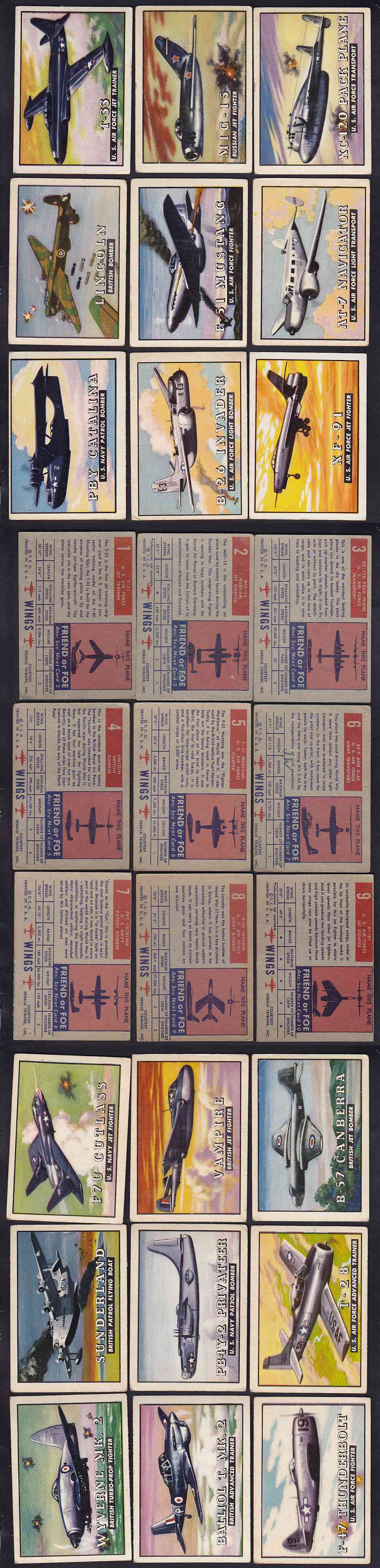1952 TOPPS WINGS CARD FULL SET 200/200 photo 1952 TOPPS WINGS CARD FULL SET 200/200 photo