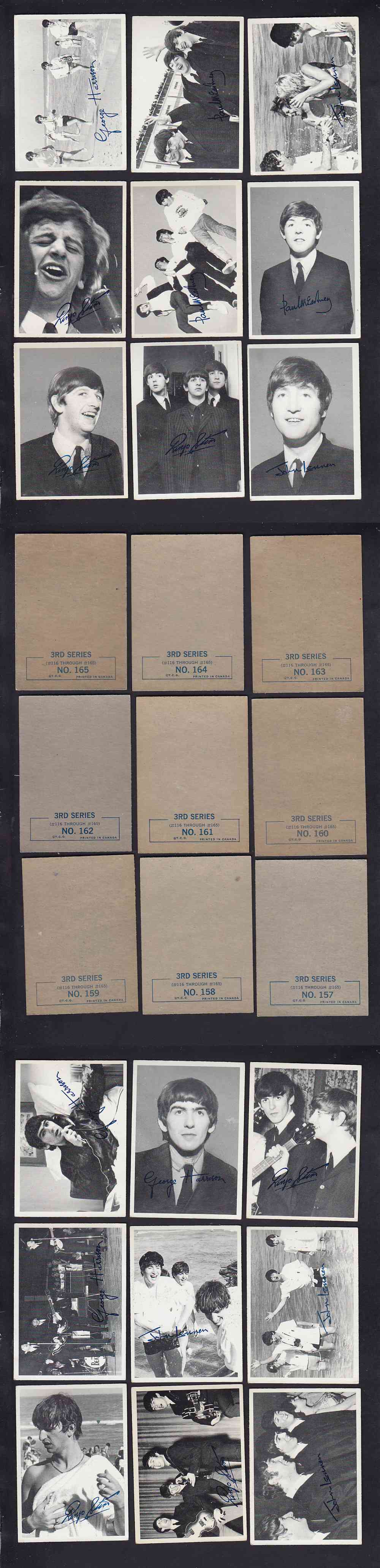 1964 TOPPS CANADA BEATLES CARD SER.3 FULL SET 48/48 photo 1964 TOPPS CANADA BEATLES CARD SER.3 FULL SET 48/48 photo