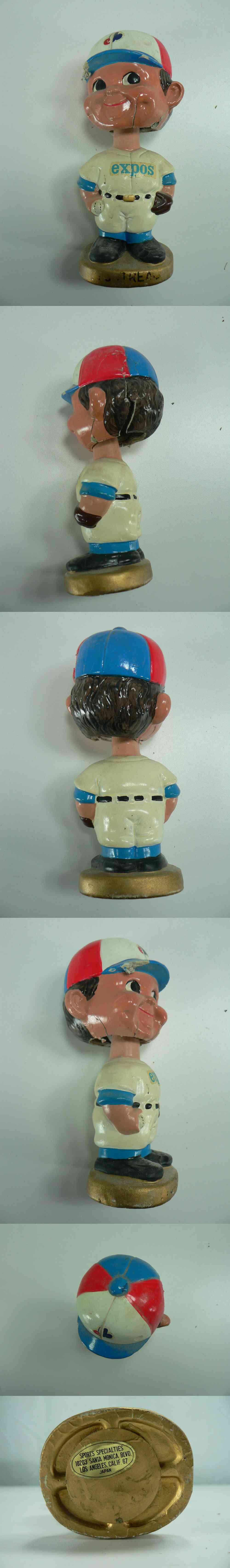 1960'S MONTREAL EXPOS BUBBLE HEAD GOLD BASE photo 1960'S MONTREAL EXPOS BUBBLE HEAD GOLD BASE photo