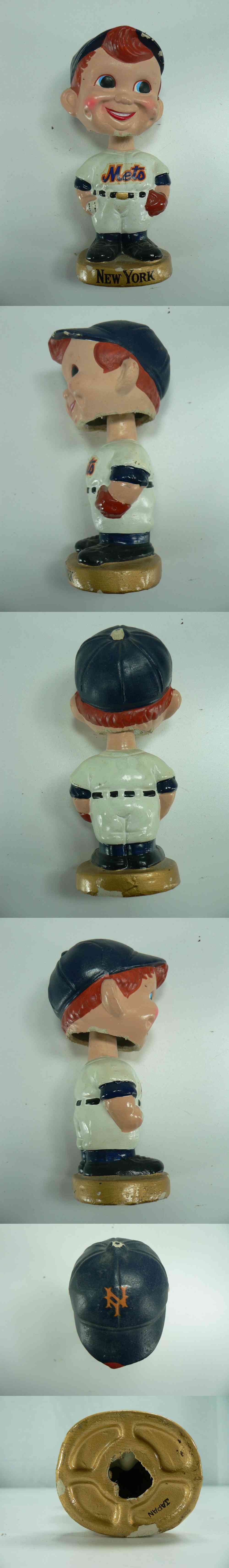 1967 NEW YORK METS BUBBLE HEAD NODDER BUBBLE GOLD BASE photo 1967 NEW YORK METS BUBBLE HEAD NODDER BUBBLE GOLD BASE photo