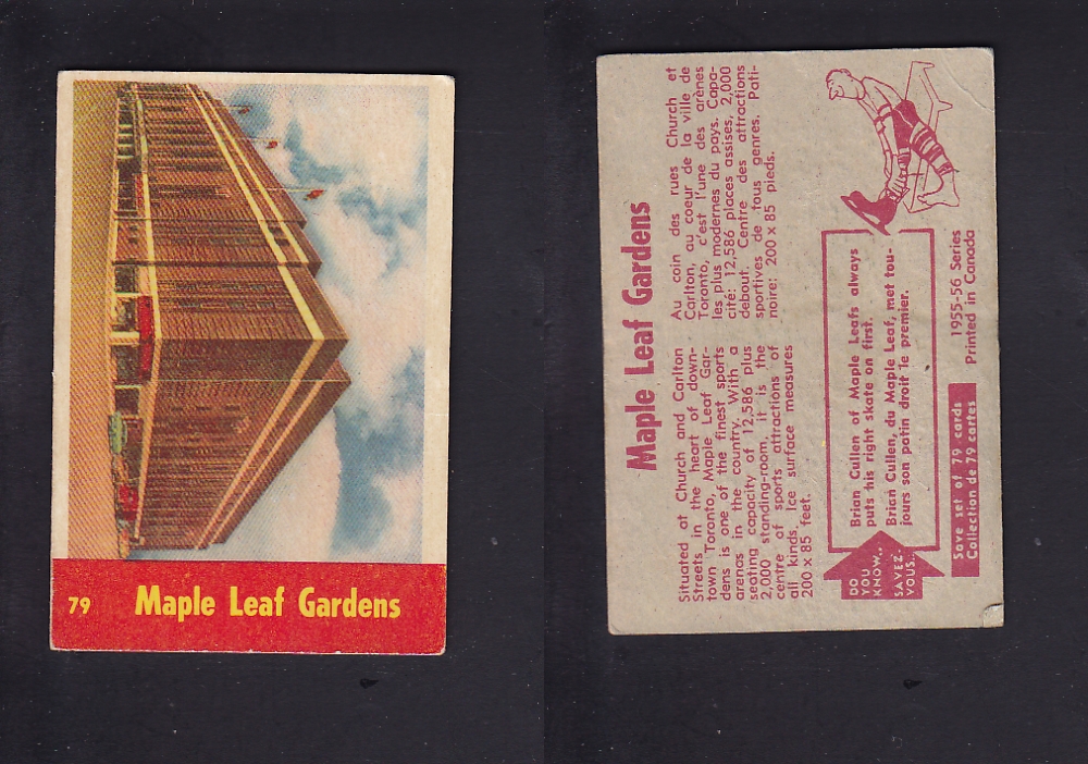1955-56 PARKHURST HOCKEY CARD #79 MAPLE LEAF GARDENS photo 1955-56 PARKHURST HOCKEY CARD #79 MAPLE LEAF GARDENS photo