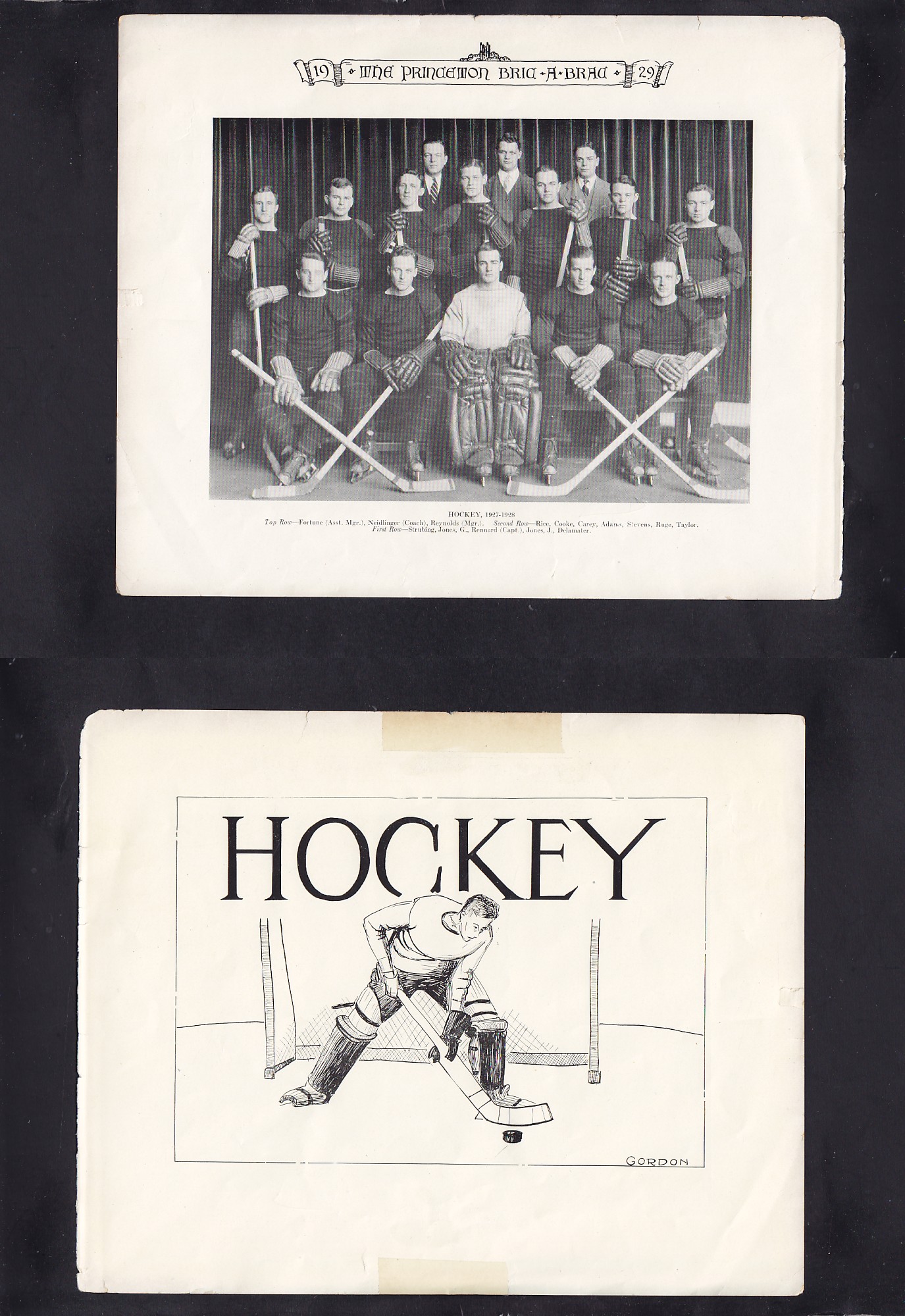 1929 HOCKEY TEAM PHOTO photo 1929 HOCKEY TEAM PHOTO photo