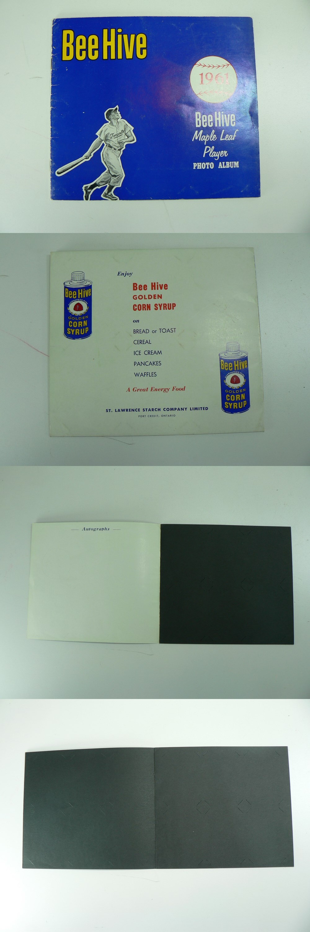 1961 BEEHIVE MAPLE LEAF BASEBALL CARD ALBUM photo 1961 BEEHIVE MAPLE LEAF BASEBALL CARD ALBUM photo