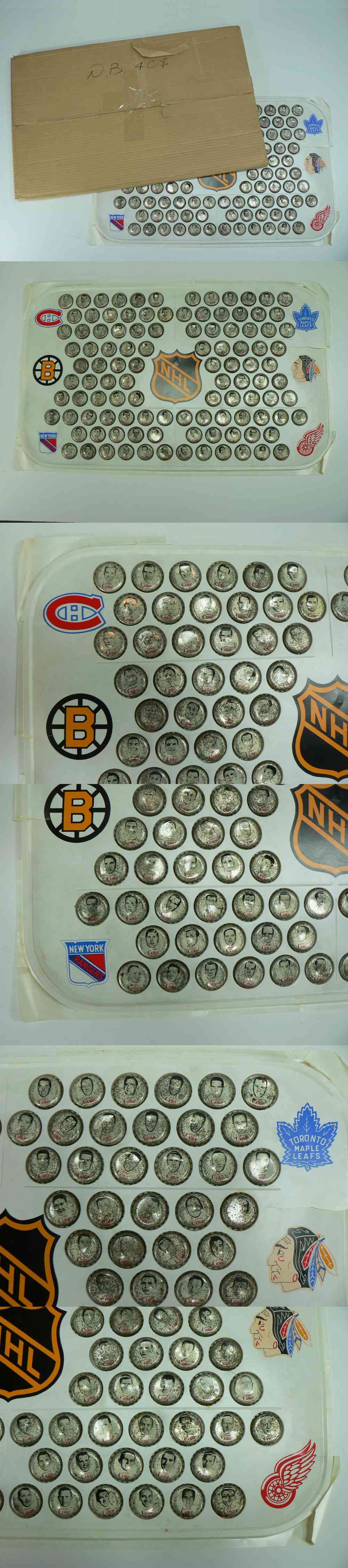 1964-65 COCA-COLA NHL CAPS FULL SET 108/108 WITH PLASTIC RINK & BOX photo 1964-65 COCA-COLA NHL CAPS FULL SET 108/108 WITH PLASTIC RINK & BOX photo