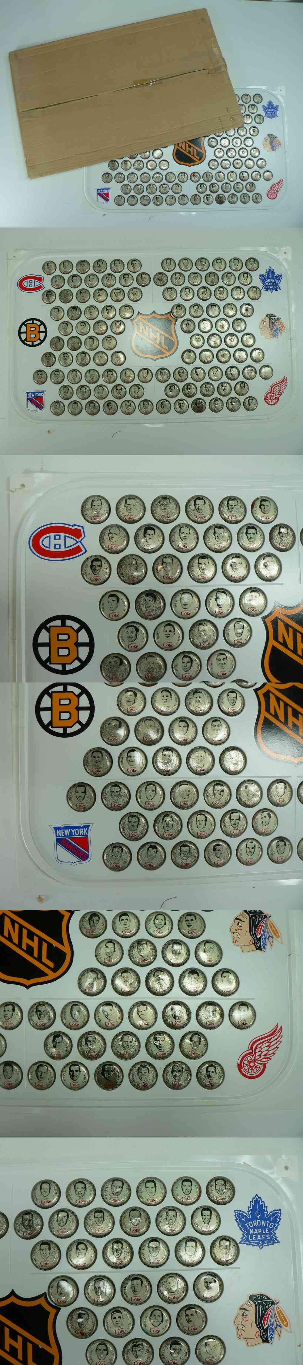 1964-65 COCA-COLA NHL CAPS FULL SET 108/108 WITH PLASTIC RINK & BOX photo 1964-65 COCA-COLA NHL CAPS FULL SET 108/108 WITH PLASTIC RINK & BOX photo
