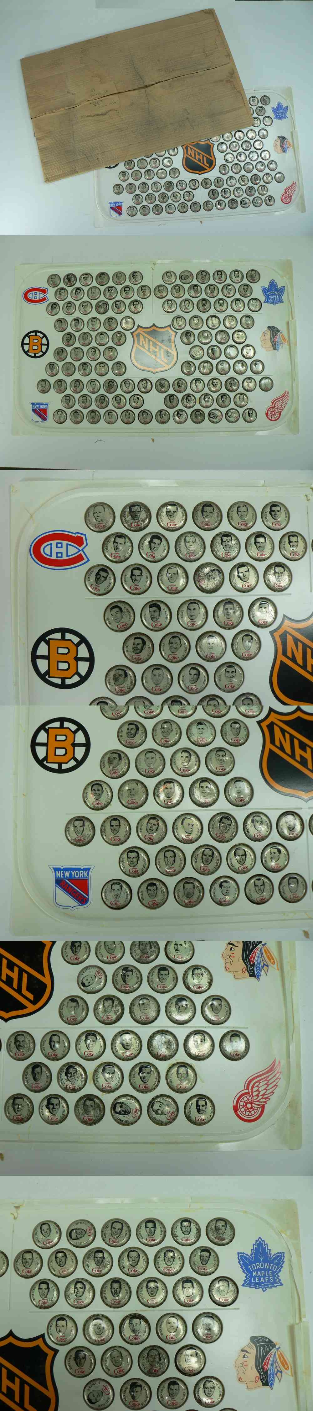 1964-65 COCA-COLA NHL CAPS FULL SET 108/108 WITH PLASTIC RINK & BOX photo 1964-65 COCA-COLA NHL CAPS FULL SET 108/108 WITH PLASTIC RINK & BOX photo