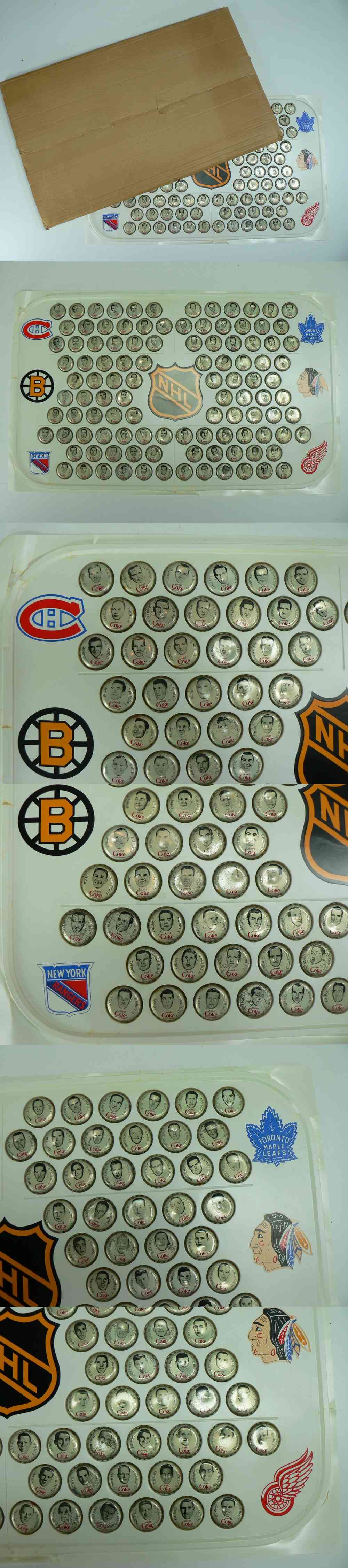 1964-65 COCA-COLA NHL CAPS FULL SET 108/108 WITH PLASTIC RINK & BOX photo 1964-65 COCA-COLA NHL CAPS FULL SET 108/108 WITH PLASTIC RINK & BOX photo