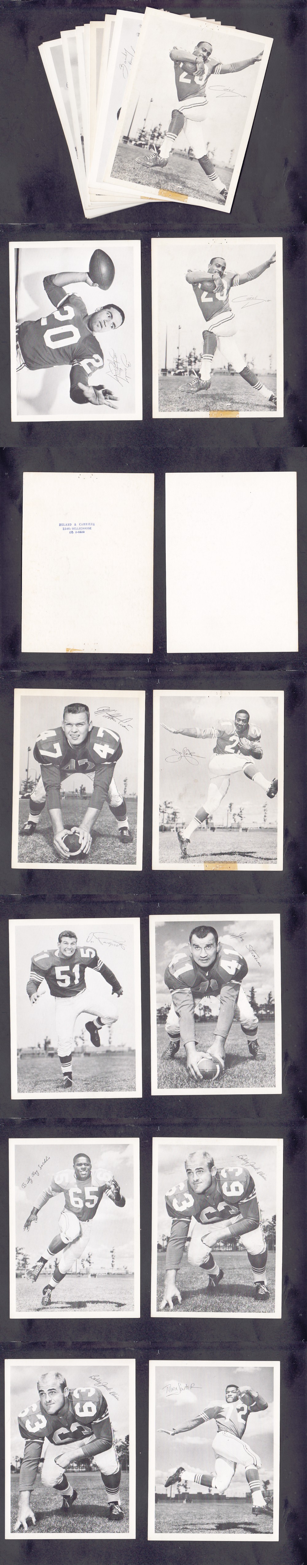 1960'S CFL MONTREAL ALOUETTES PHOTO FULL SET 10/10 photo 1960'S CFL MONTREAL ALOUETTES PHOTO FULL SET 10/10 photo