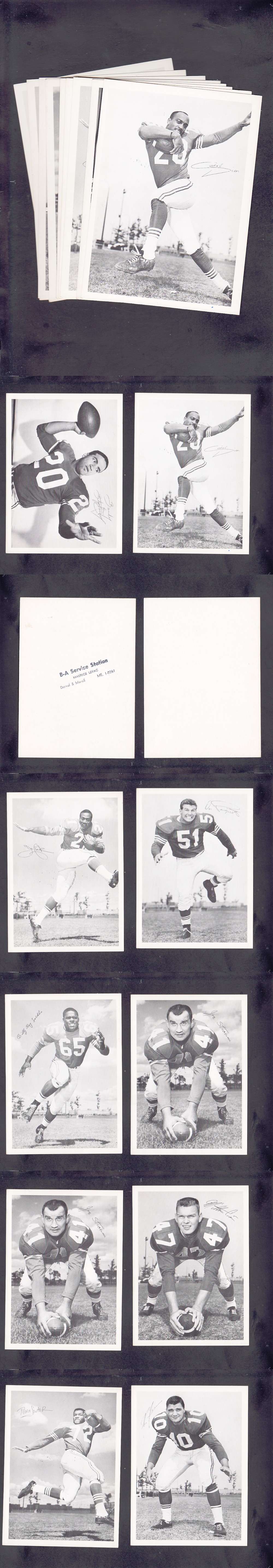 1960'S CFL MONTREAL ALOUETTES PHOTO FULL SET 10/10 photo 1960'S CFL MONTREAL ALOUETTES PHOTO FULL SET 10/10 photo