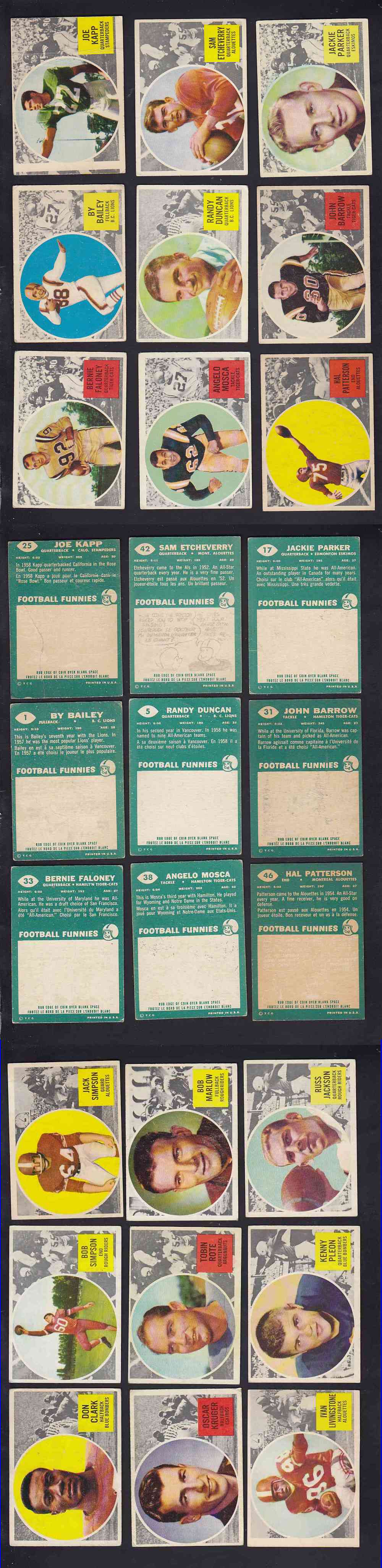 1960 CFL TOPPS FOOTBALL CARD FULL SET 88/88 photo 1960 CFL TOPPS FOOTBALL CARD FULL SET 88/88 photo