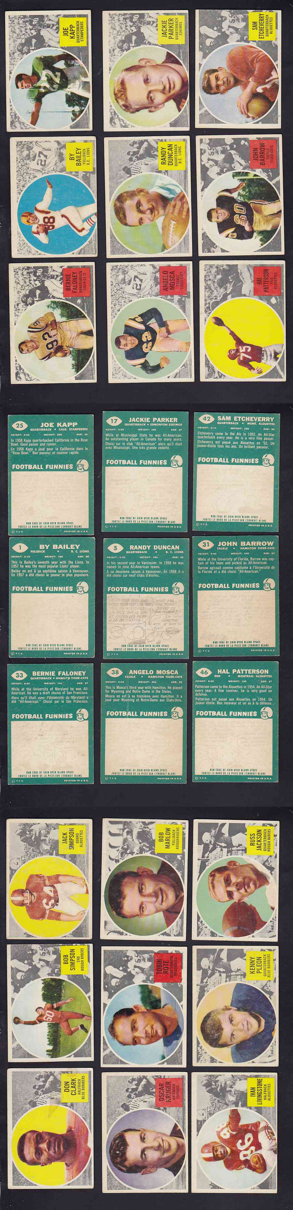 1960 CFL TOPPS FOOTBALL CARD FULL SET 88/88 photo 1960 CFL TOPPS FOOTBALL CARD FULL SET 88/88 photo