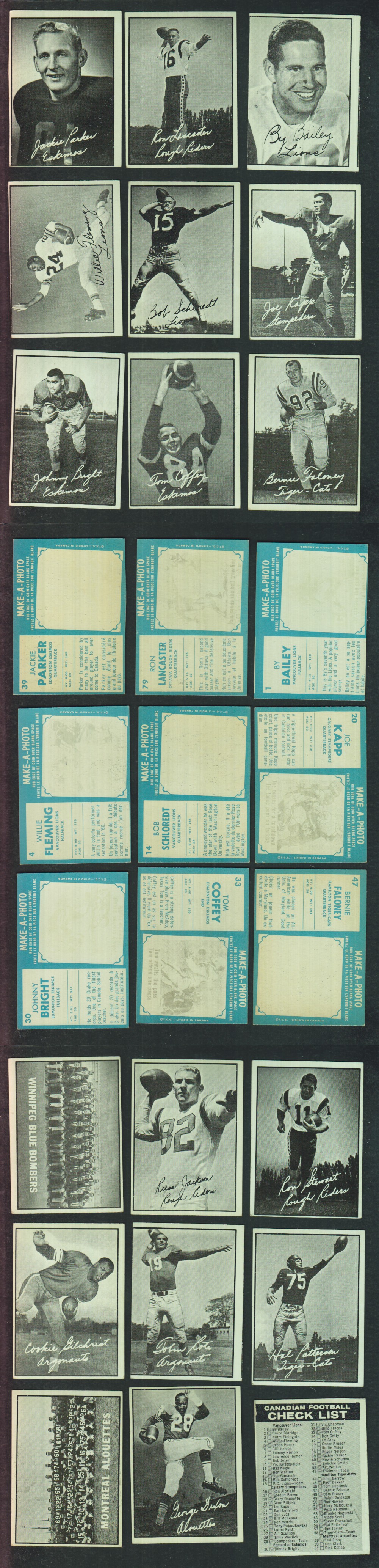 1961 CFL TOPPS FOOTBALL CARD FULL SET 132/132 photo 1961 CFL TOPPS FOOTBALL CARD FULL SET 132/132 photo