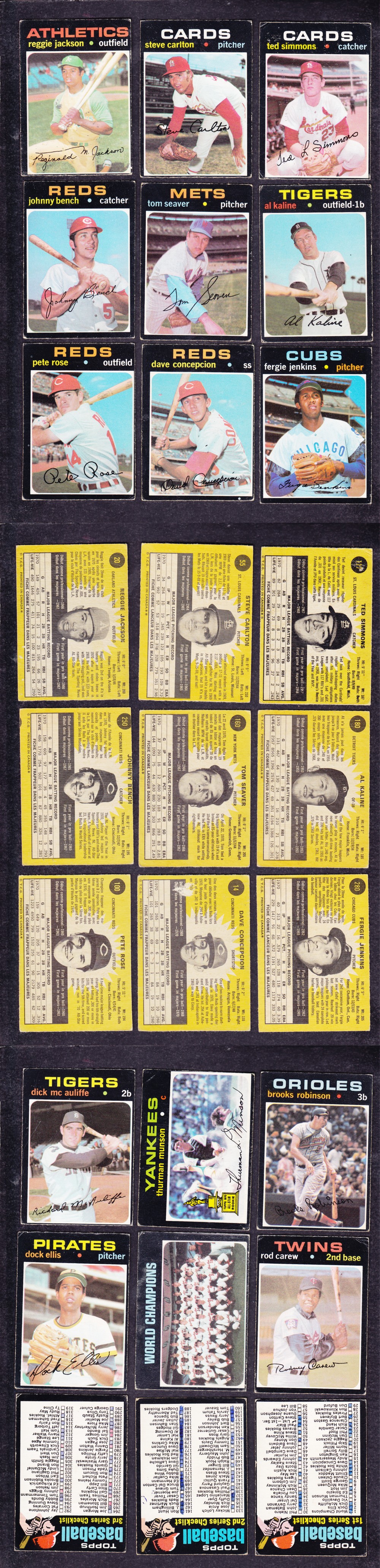 1971 O-PEE-CHEE BASEBALL CARD SER.1 FULL SET 393/393 photo 1971 O-PEE-CHEE BASEBALL CARD SER.1 FULL SET 393/393 photo