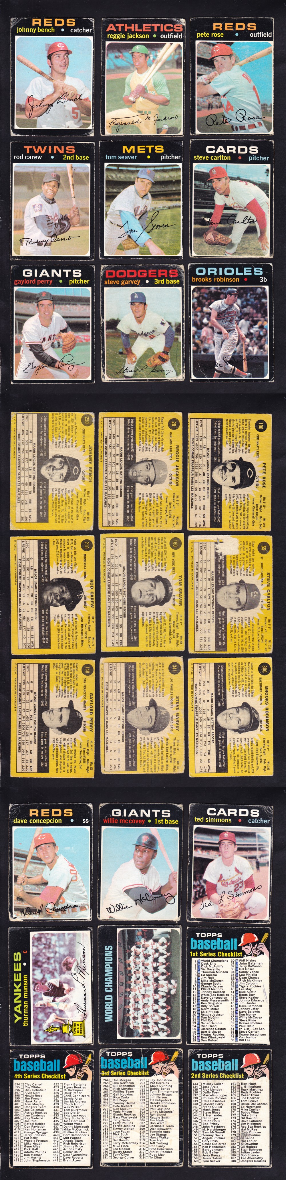 1971 O-PEE-CHEE BASEBALL CARD SER. 1 FULL SET 393/393 photo 1971 O-PEE-CHEE BASEBALL CARD SER. 1 FULL SET 393/393 photo