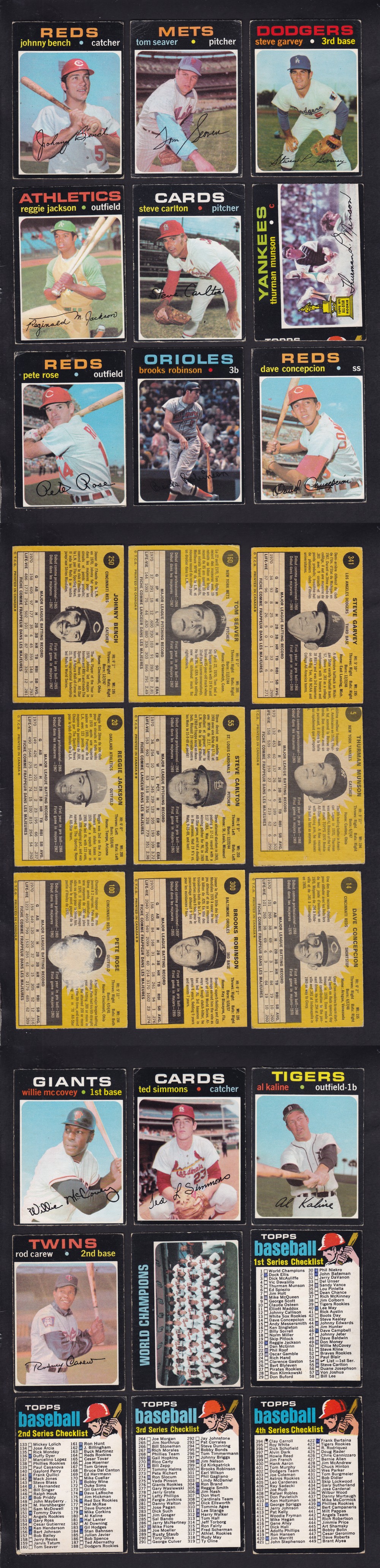 1971 O-PEE-CHEE BASEBALL CARD SER. 1 FULL SET 393/393 photo 1971 O-PEE-CHEE BASEBALL CARD SER. 1 FULL SET 393/393 photo