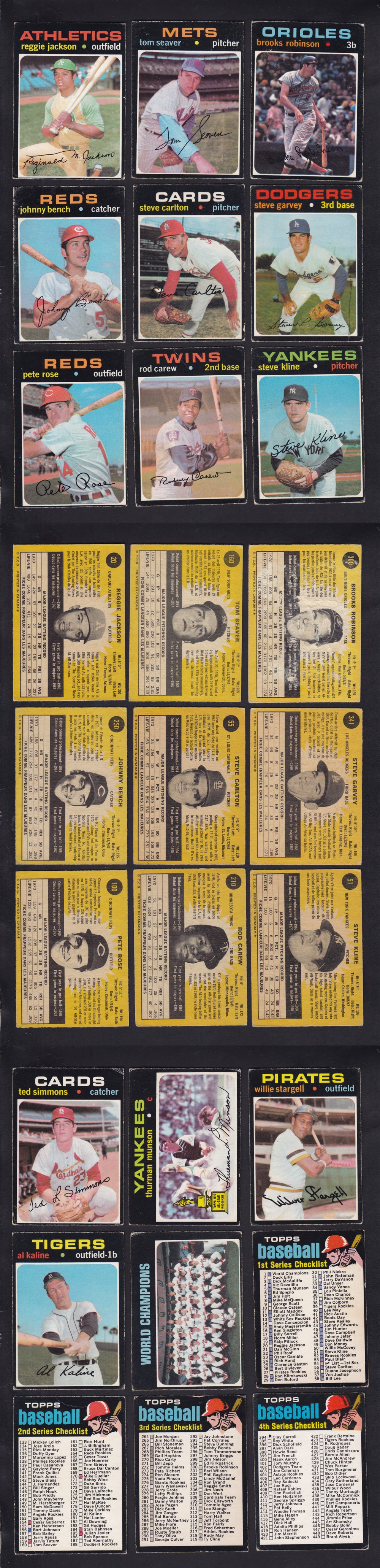 1971 O-PEE-CHEE BASEBALL CARD SER. 1 FULL SET 393/393 photo 1971 O-PEE-CHEE BASEBALL CARD SER. 1 FULL SET 393/393 photo
