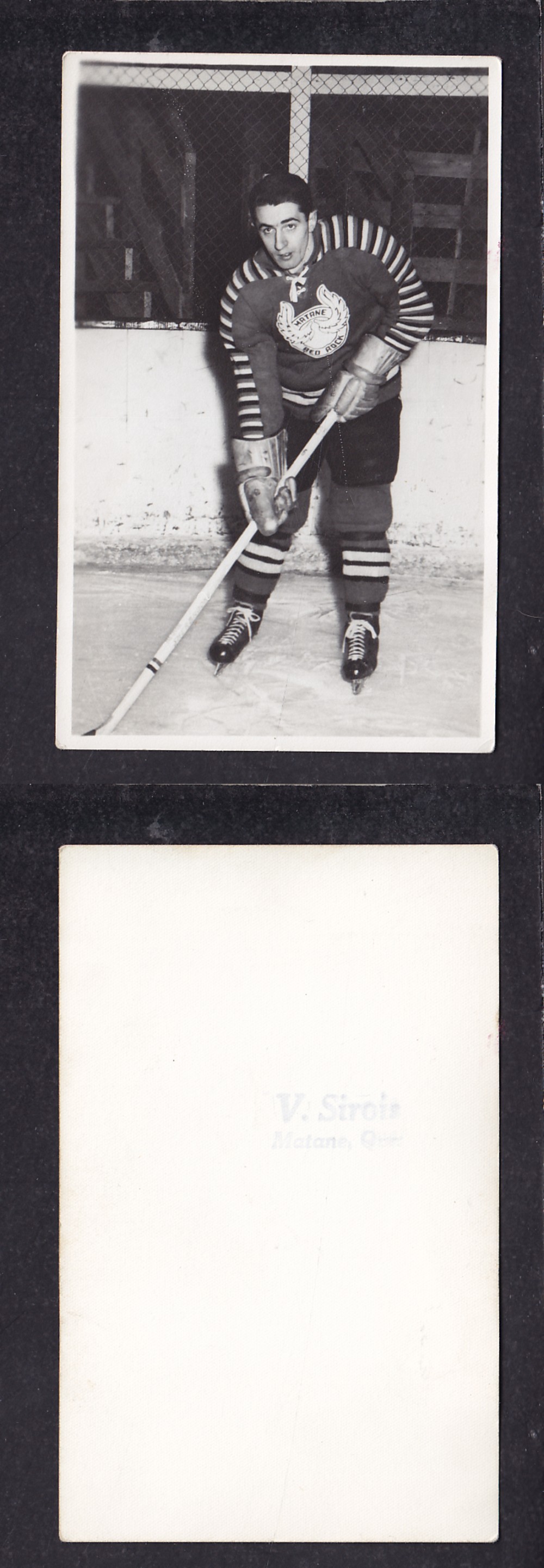 1940'S MATANE HOCKEY TEAM POST CARD photo 1940'S MATANE HOCKEY TEAM POST CARD photo