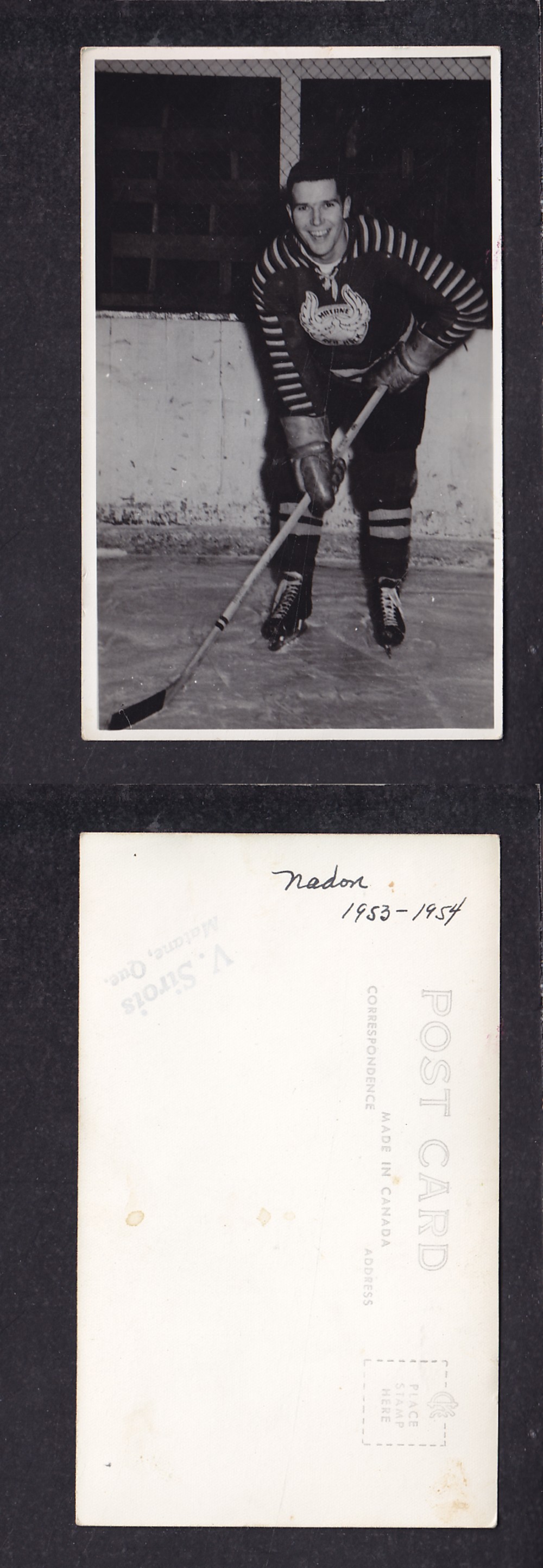 1940'S MATANE HOCKEY TEAM POST CARD photo 1940'S MATANE HOCKEY TEAM POST CARD photo