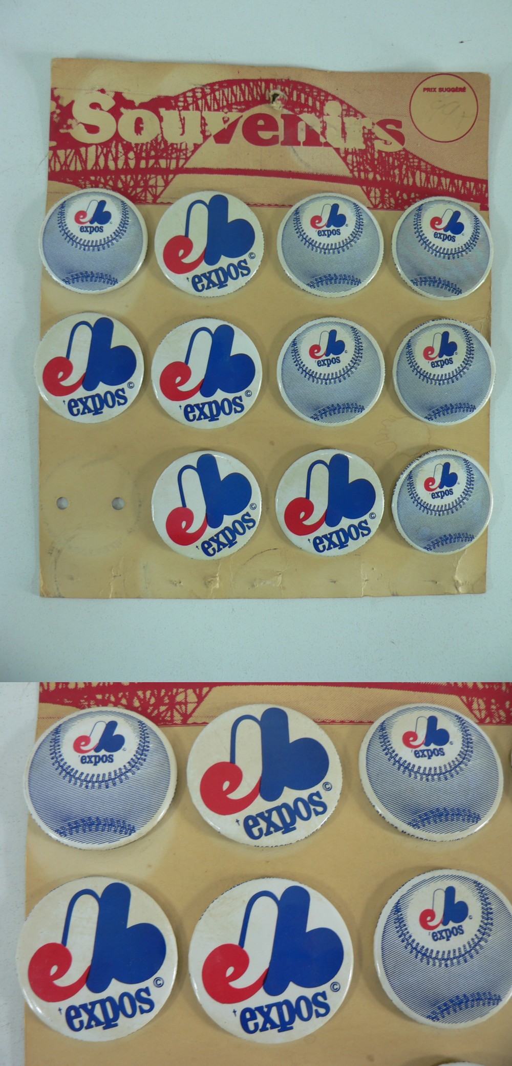 1970'S MONTREAL EXPOS PIN BACK STORE DISPLAY photo 1970'S MONTREAL EXPOS PIN BACK STORE DISPLAY photo