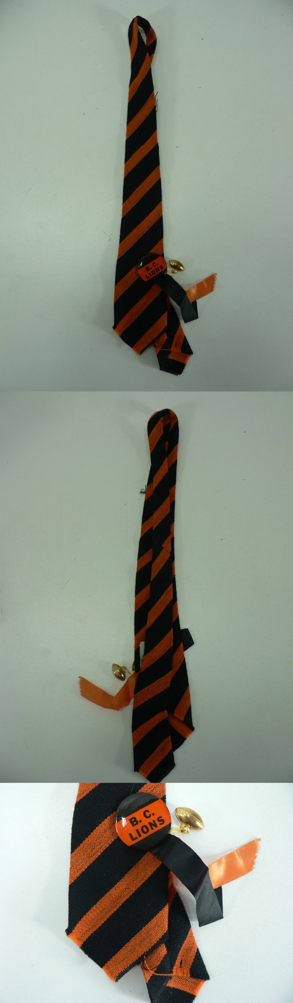 1950'S CFL B.C. LION TIE & RIBBON photo 1950'S CFL B.C. LION TIE & RIBBON photo