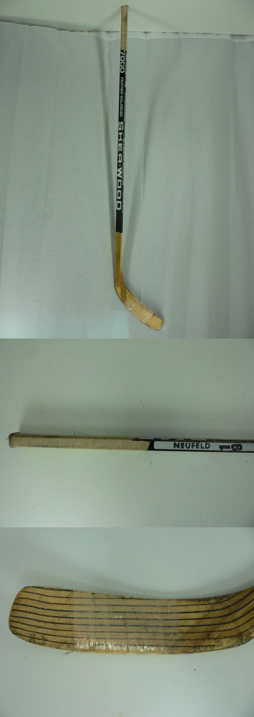 1980'S R. NEUFELD GAME USED STICK photo 1980'S R. NEUFELD GAME USED STICK photo