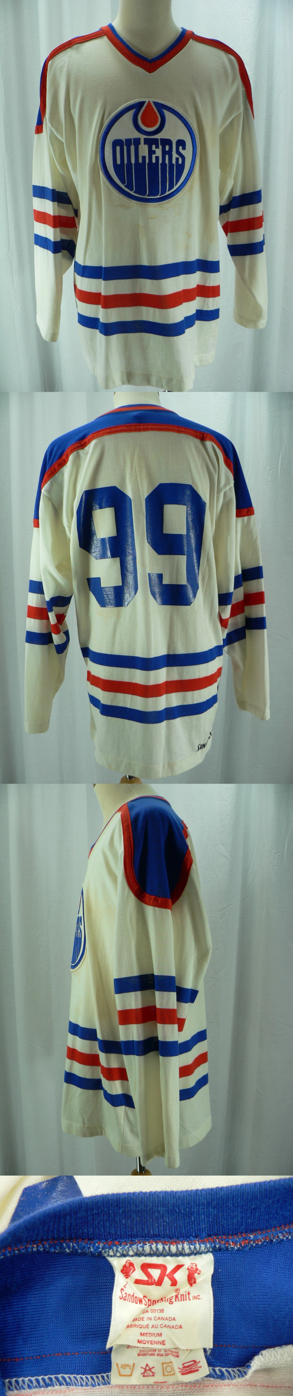 EARLY 1980'S EDMONTON OILERS W. GRETZKY JERSEY photo EARLY 1980'S EDMONTON OILERS W. GRETZKY JERSEY photo
